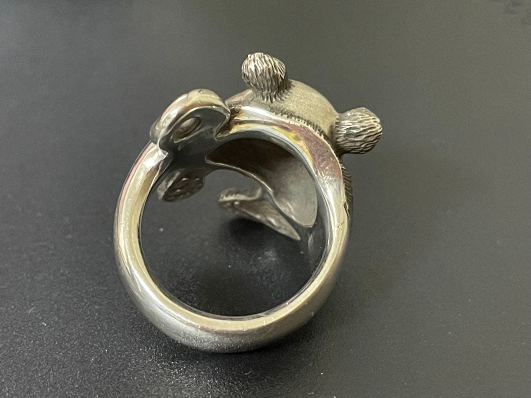 シルバー リング パンダ 15号 925 シャオシャオ レイレイ 指輪