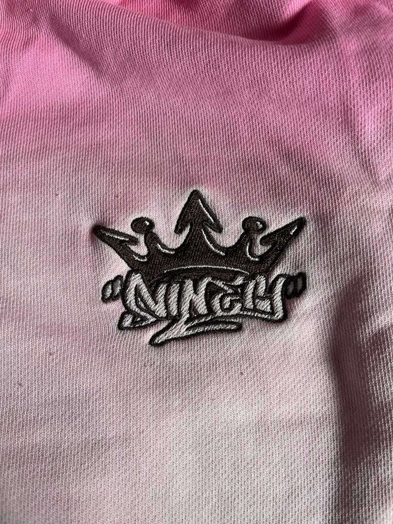 トップス 9090 Motion King Logo Pigment Zip Hoodie