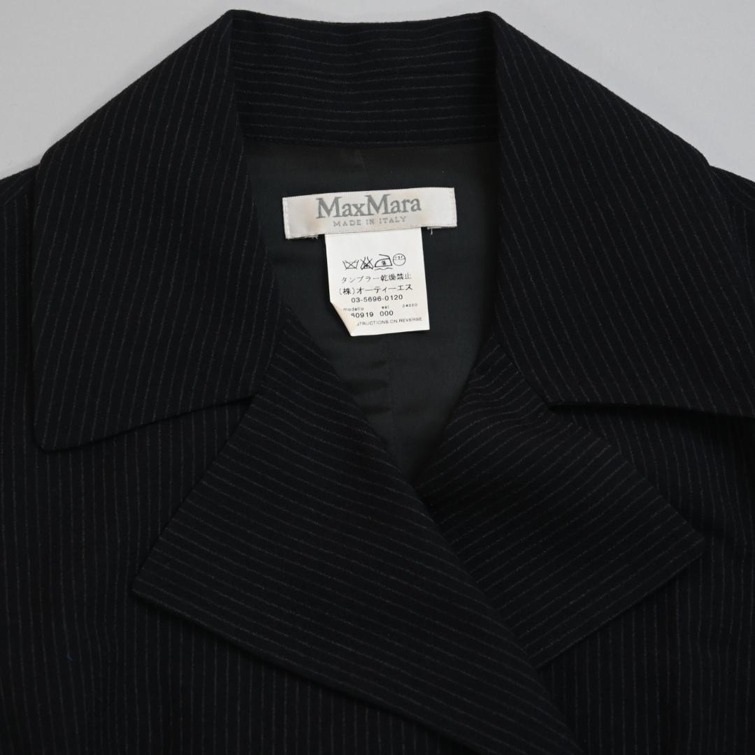 597!Max Mara ジレ ノースリーブ ベストワンピース ベルト付き