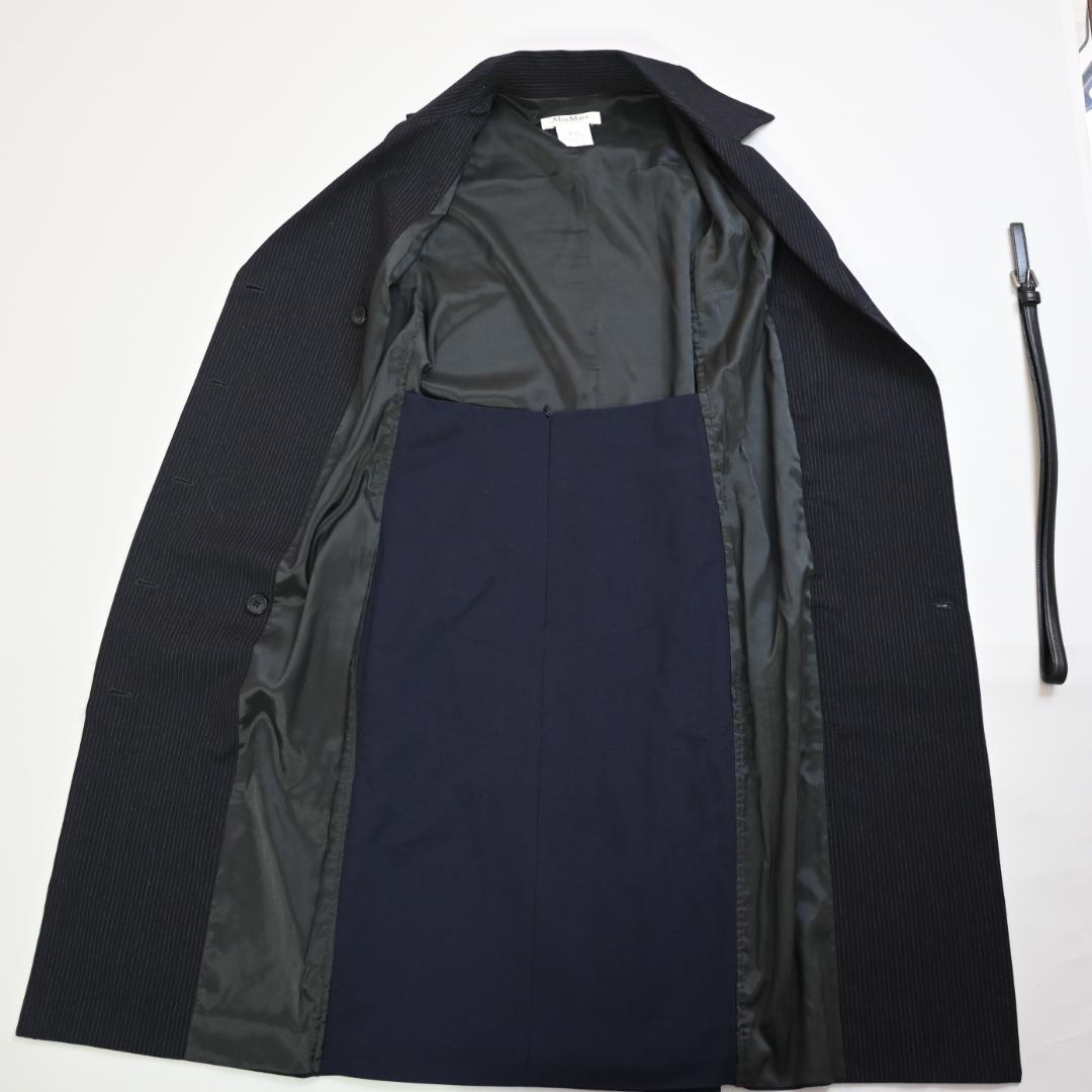 597!Max Mara ジレ ノースリーブ ベストワンピース ベルト付き
