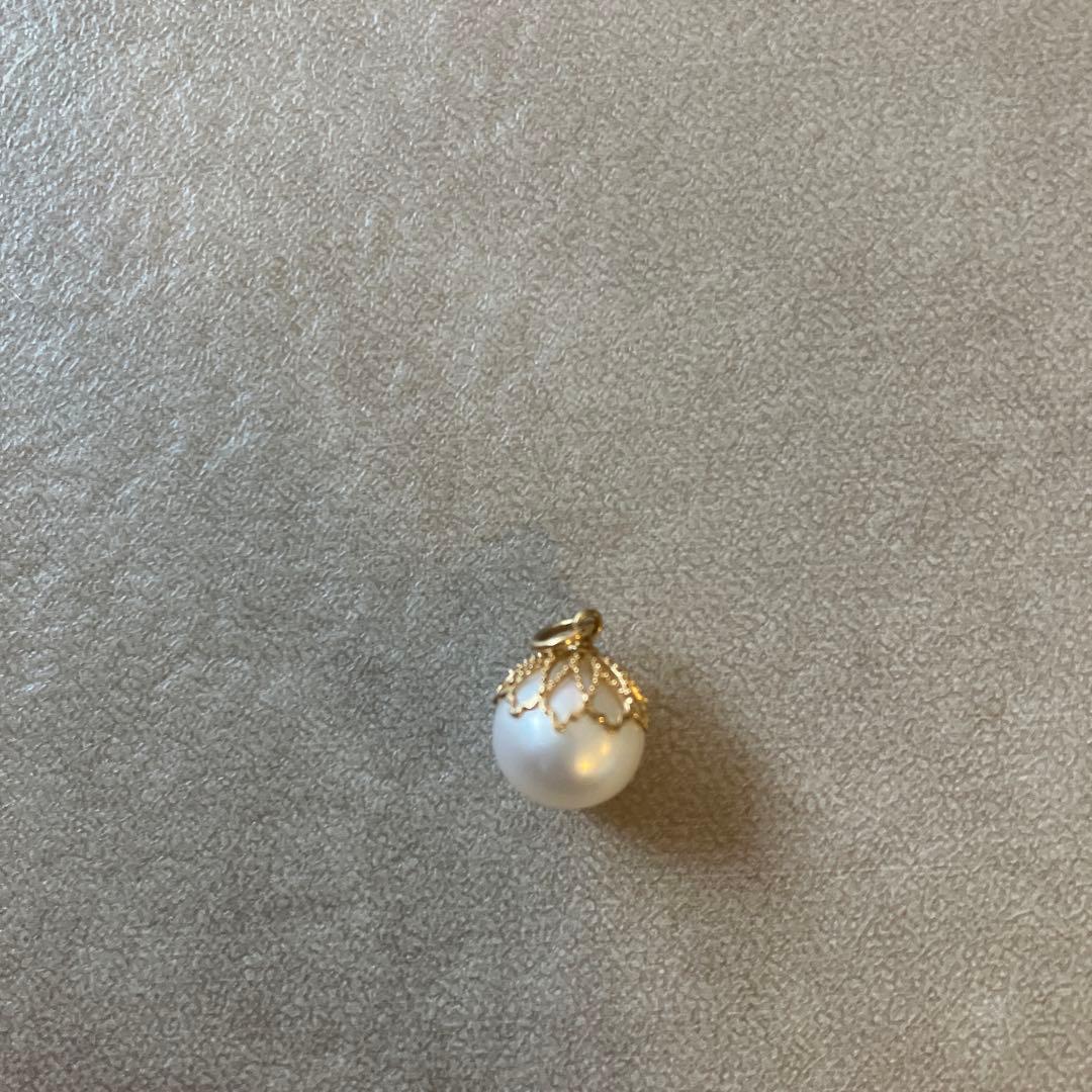 アガット　ピアス　チャーム　パール