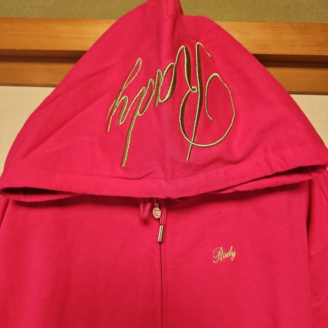 きょん♡ レディrady 新品未使用　ダブル ジップアップパーカー ピンク