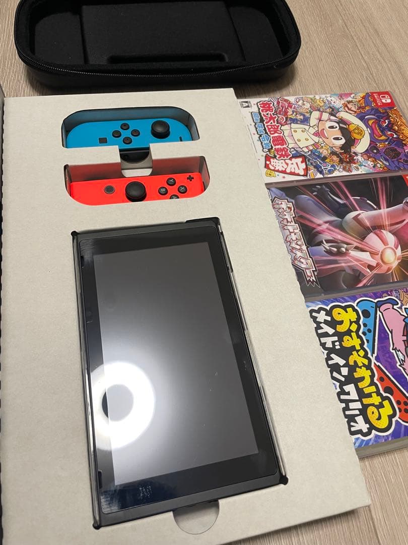 【美品】Nintendo Switch 本体 ゲームソフト3本付き