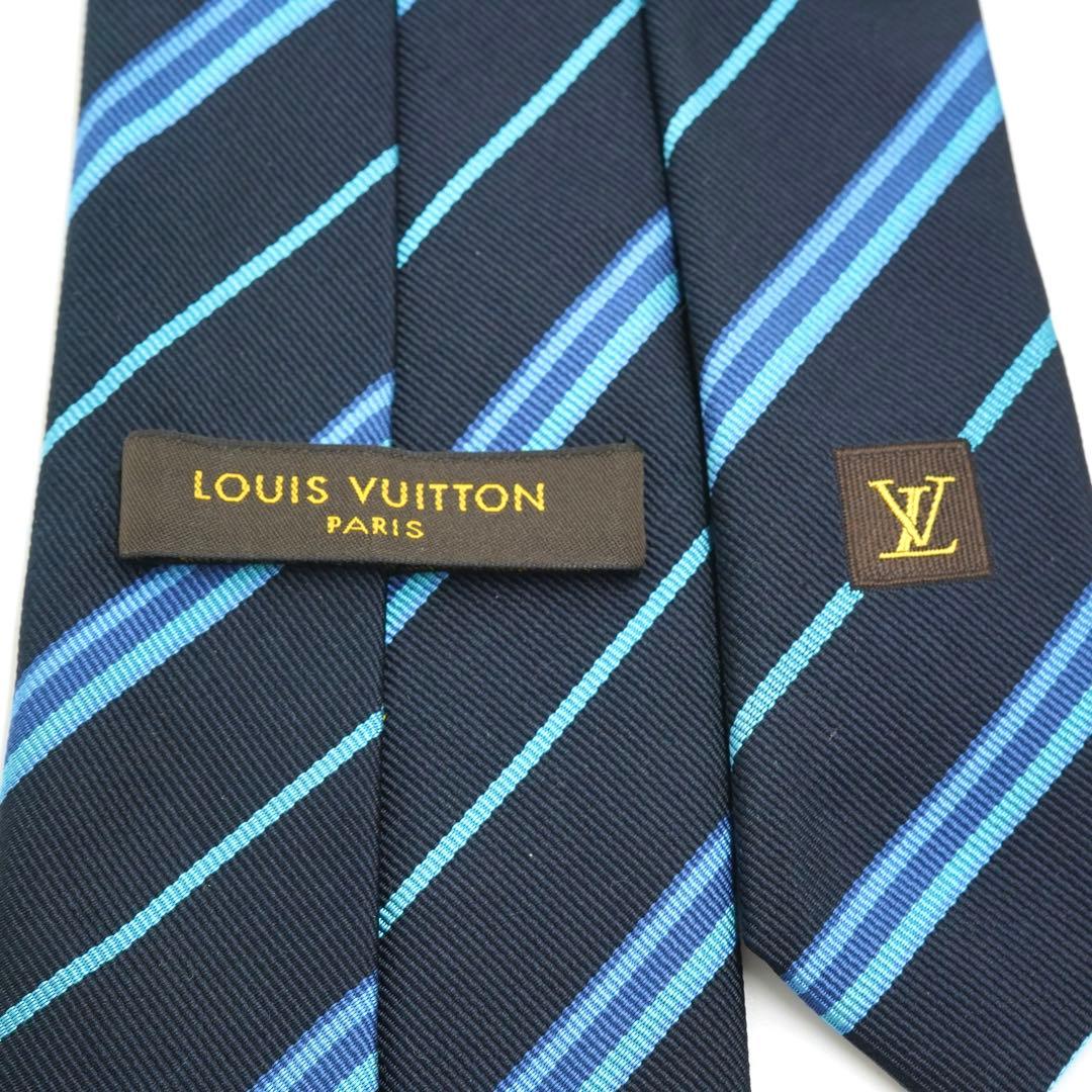 ✨新品未使用品✨　LOUIS VUITTON ネクタイ　モノグラム　ストライプ