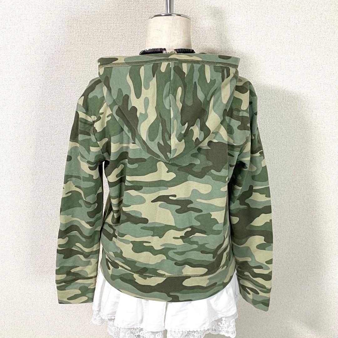 【レア】GAP パーカー y2k 迷彩 スパンコール フルジップ 平成ギャル