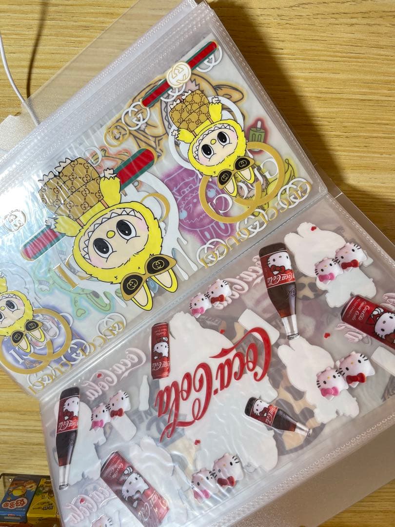 カプラ　カップラップシール　専用フォルダー　50ポケット　100枚収納　5冊