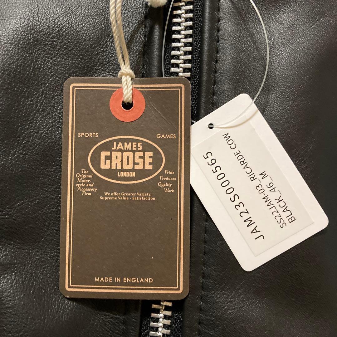 新品　希少ビッグサイズ46 JAMES GROSE リカルド　ダブルライダース