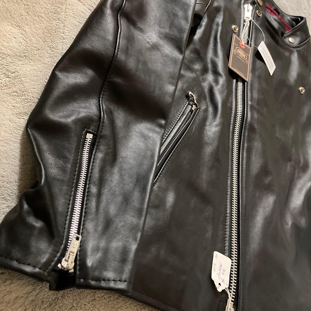 新品　希少ビッグサイズ46 JAMES GROSE リカルド　ダブルライダース