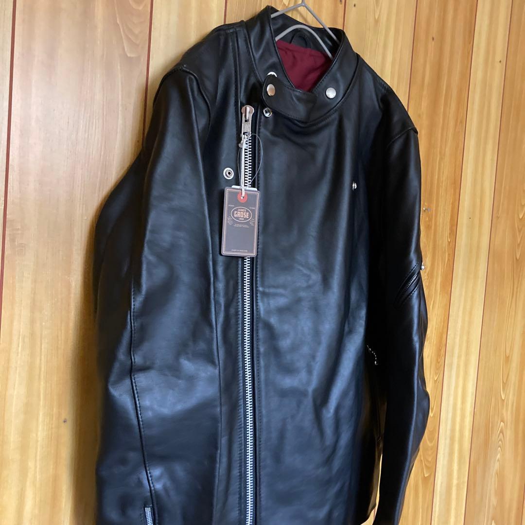 新品　希少ビッグサイズ46 JAMES GROSE リカルド　ダブルライダース