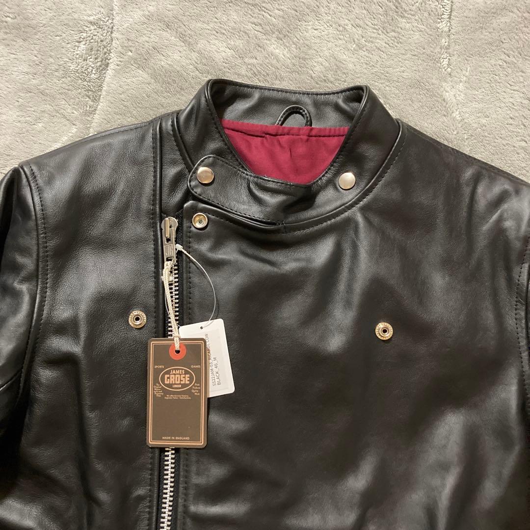 新品　希少ビッグサイズ46 JAMES GROSE リカルド　ダブルライダース