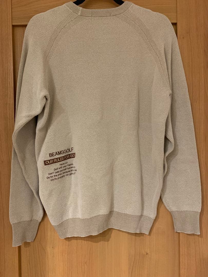 BEAMS GOLF ベージュセーター M