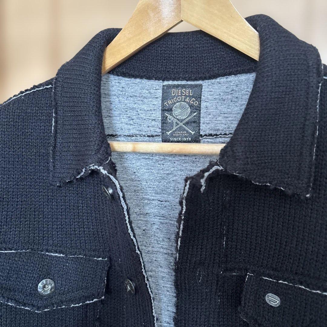 DIESEL ニット素材 Gジャン サイズS