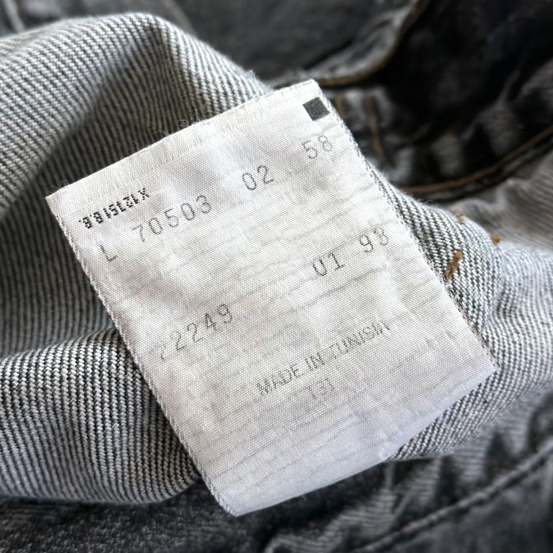 Levi’s デニムジャケット 70503 02 ユーロ L ブラック 先染め