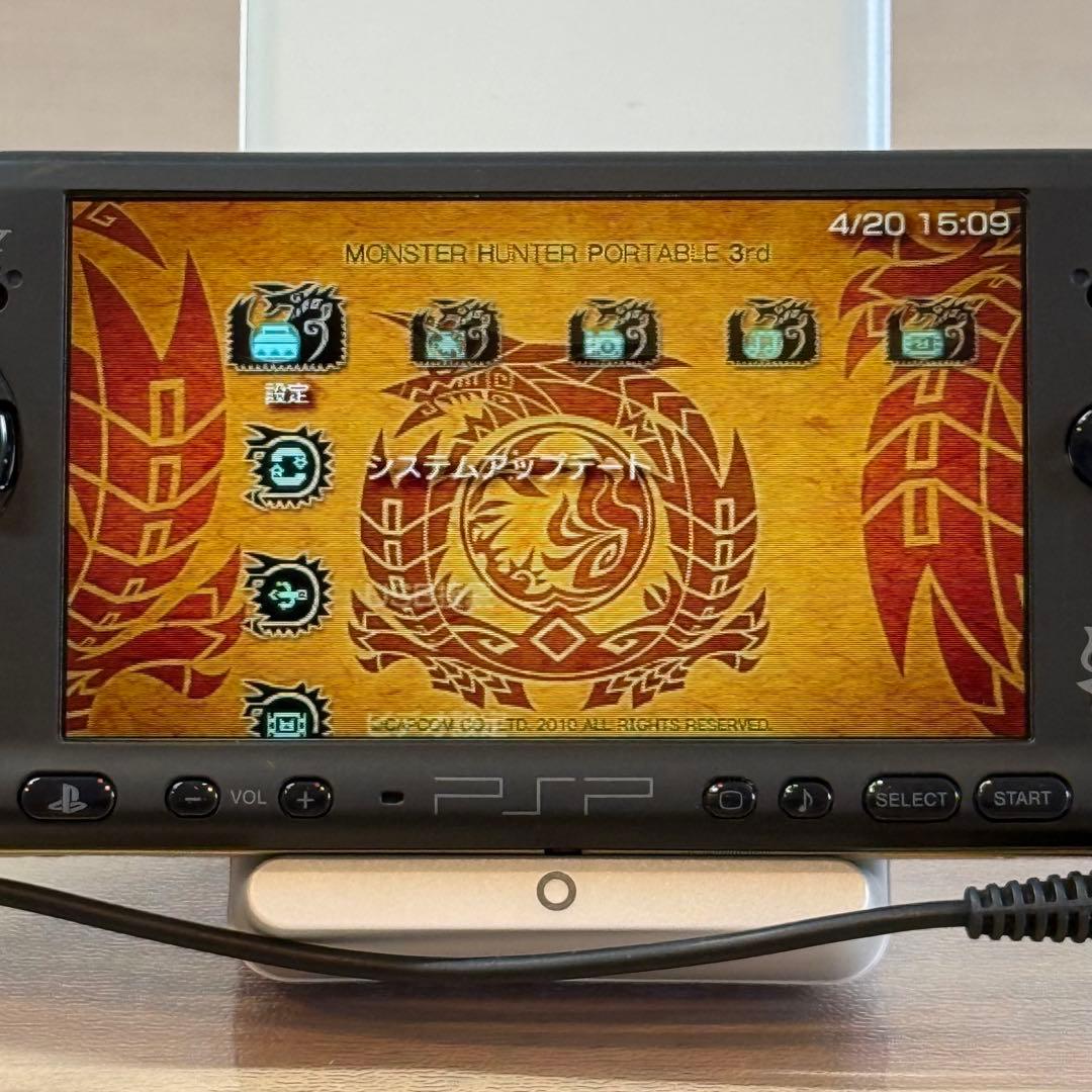 4-327 4-377 PSP-3000 モンスターハンターモデル 箱付き