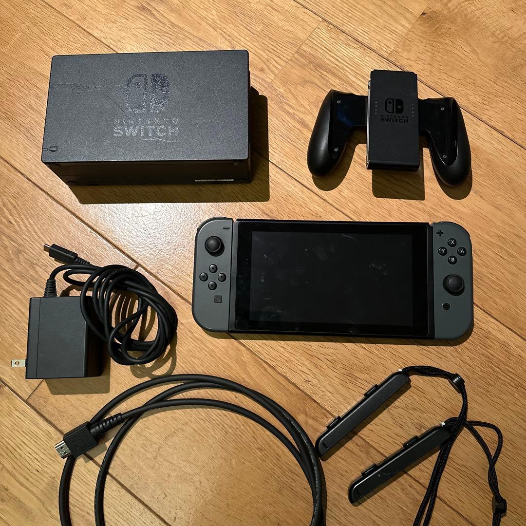 Nintendo Switch グレー 本体　ケース付