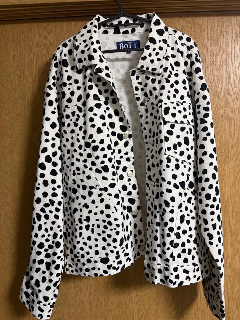 ジャケット・アウター BoTT / DALMATIAN DENIM JACKET / WHITE XL