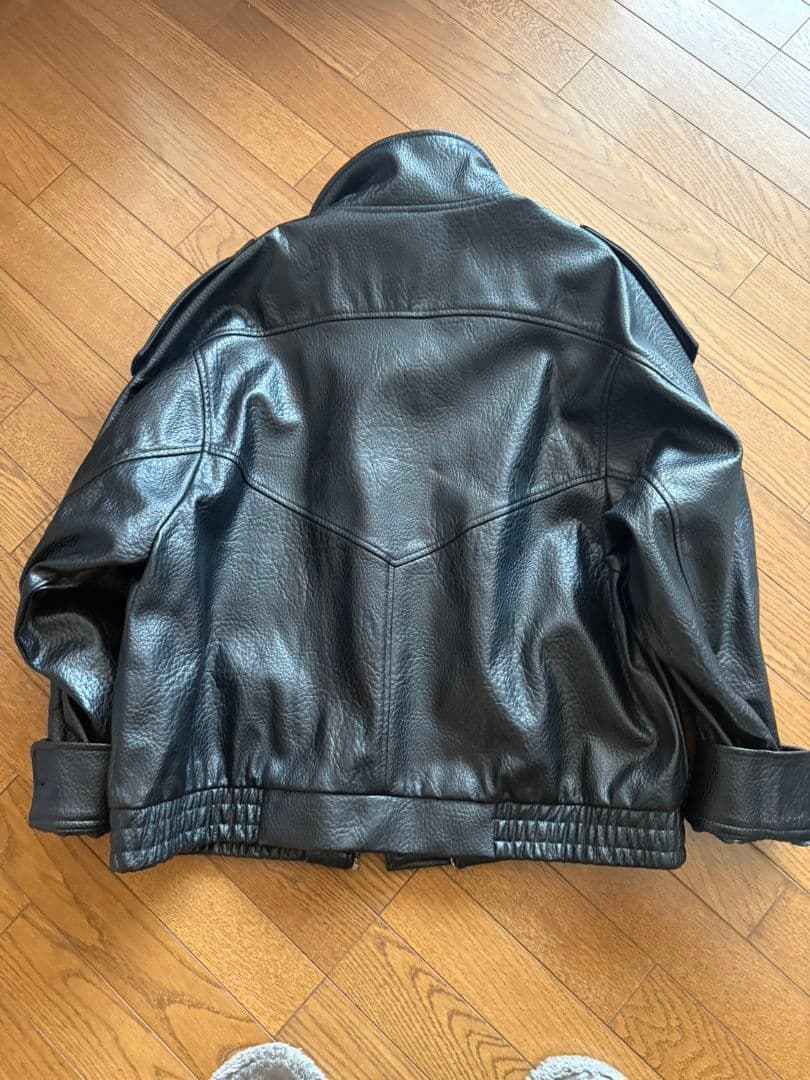zaraフェイクレザージャケットXXL