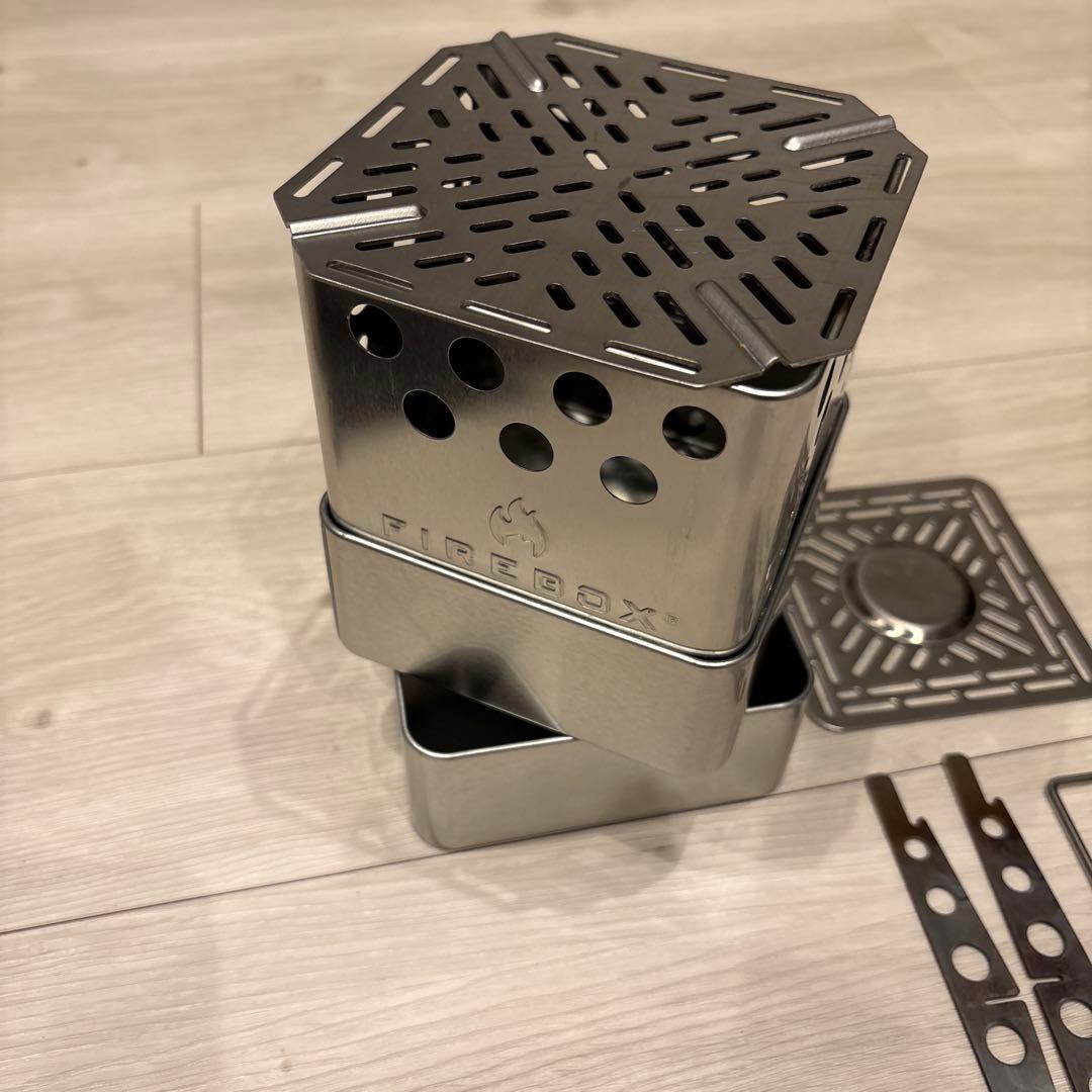 FIREBOX 焚き火台 ステンレス製 収納バッグ付き