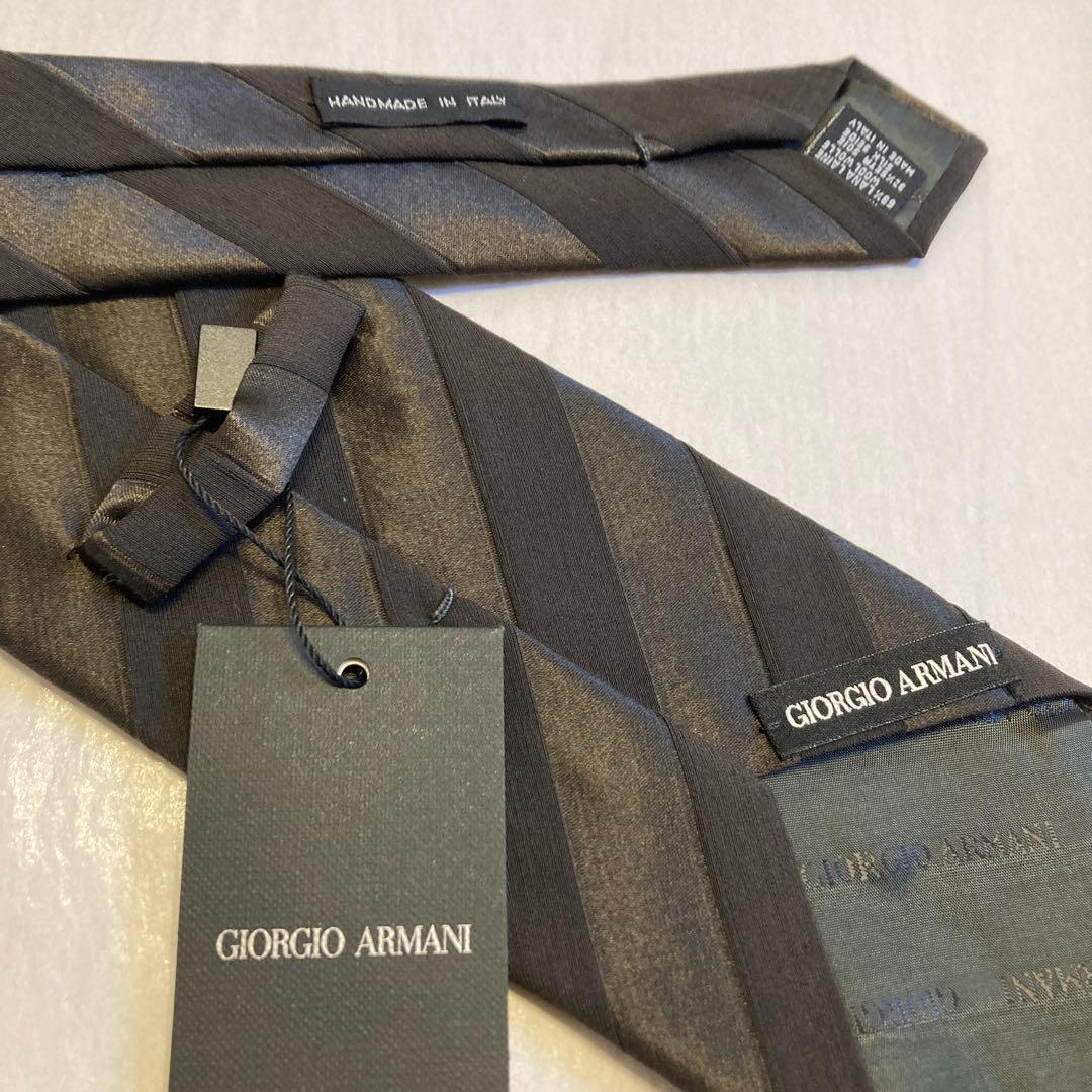 【未使用品】GIORGIO ARMANI レジメンタル ネクタイ