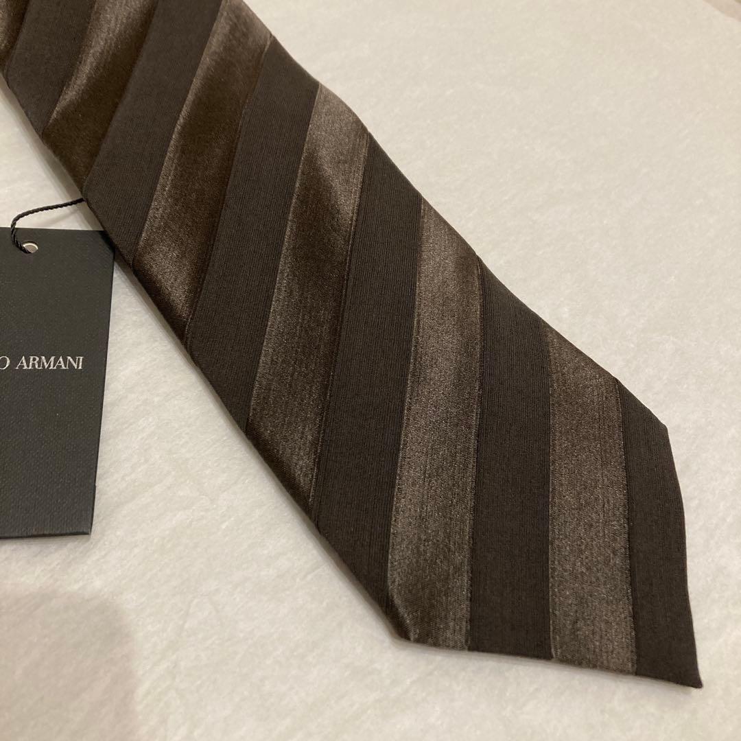 【未使用品】GIORGIO ARMANI レジメンタル ネクタイ