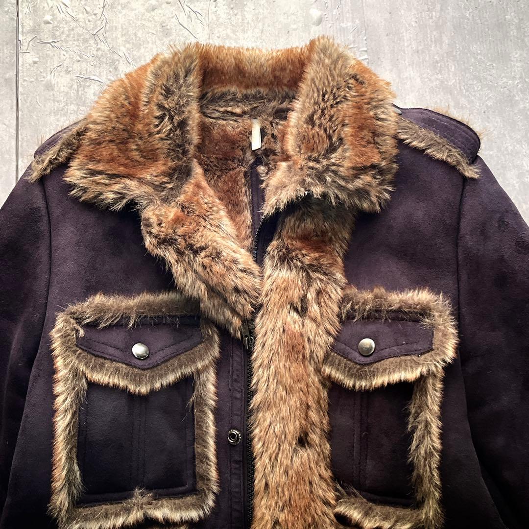 ジャケット・アウター archive 00s fur jacket y2k grunge rock