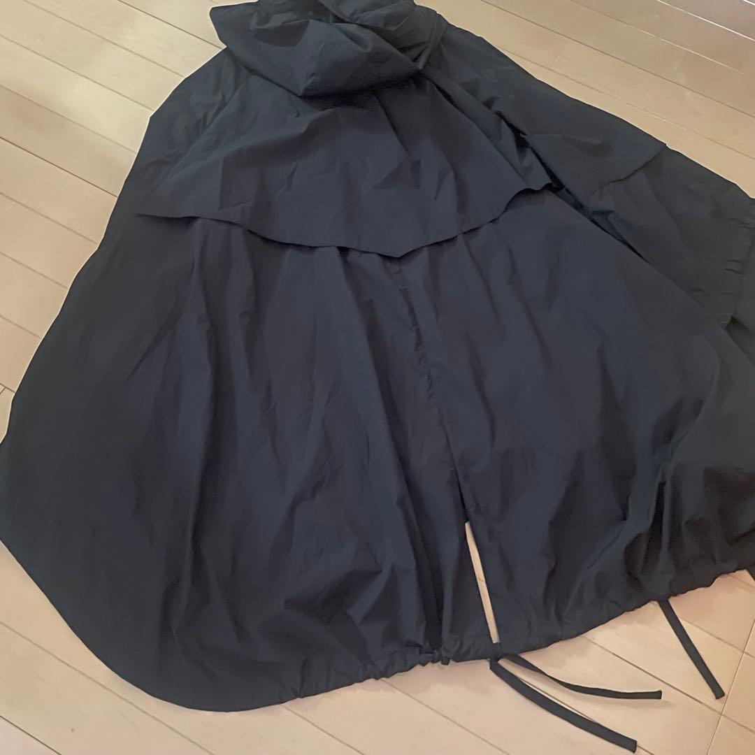 美品★emmi atelier/ エミアトリエ 撥水ポンチョコート【ブラック】