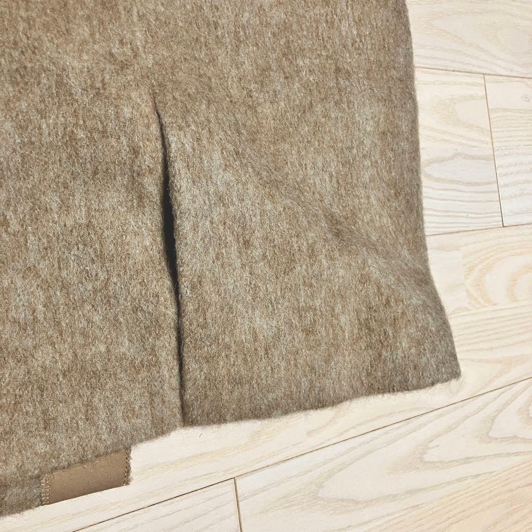 25AW 未使用　Plage シャギーロングベスト ジレ　モヘヤ　ウール　38