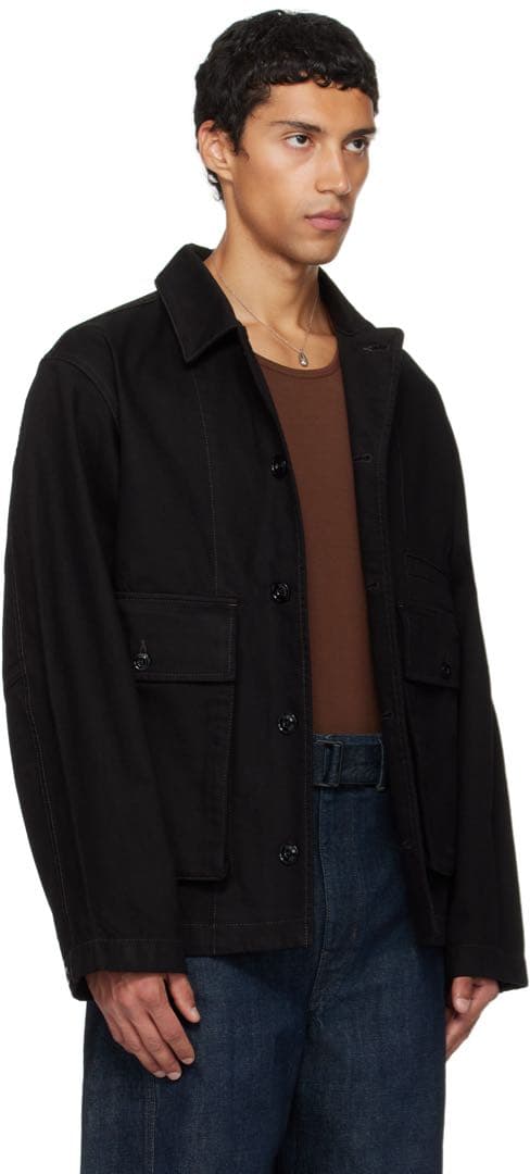 LEMAIRE ブラック ボクシー デニムジャケット sizeS