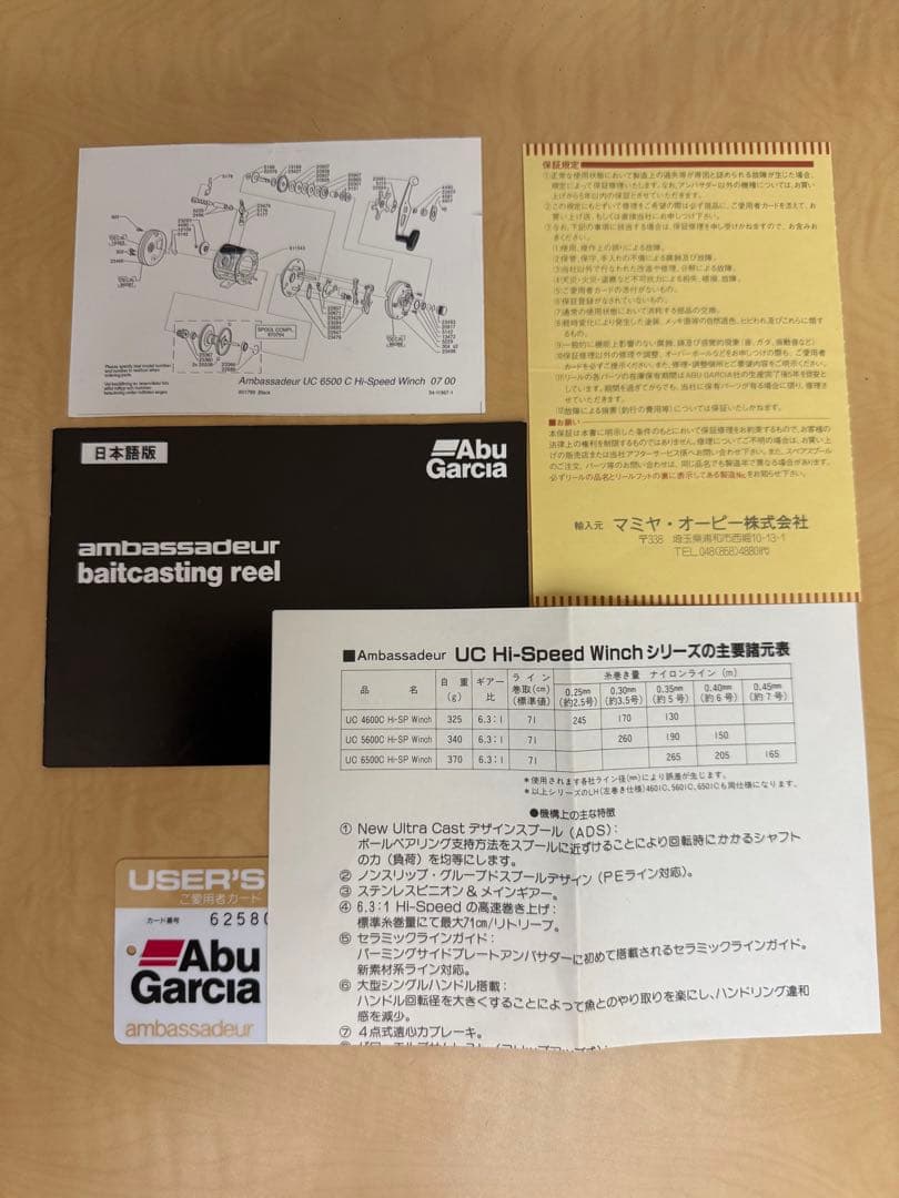 【2/22誕生日セール】 極美品 Abu 6500C UC Hi-Speed