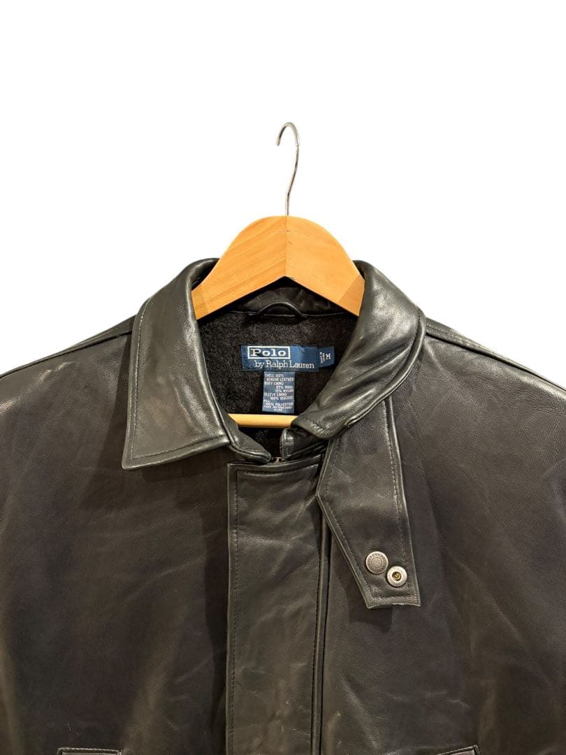 90s ラルフローレン カーコート レザージャケット Size M
