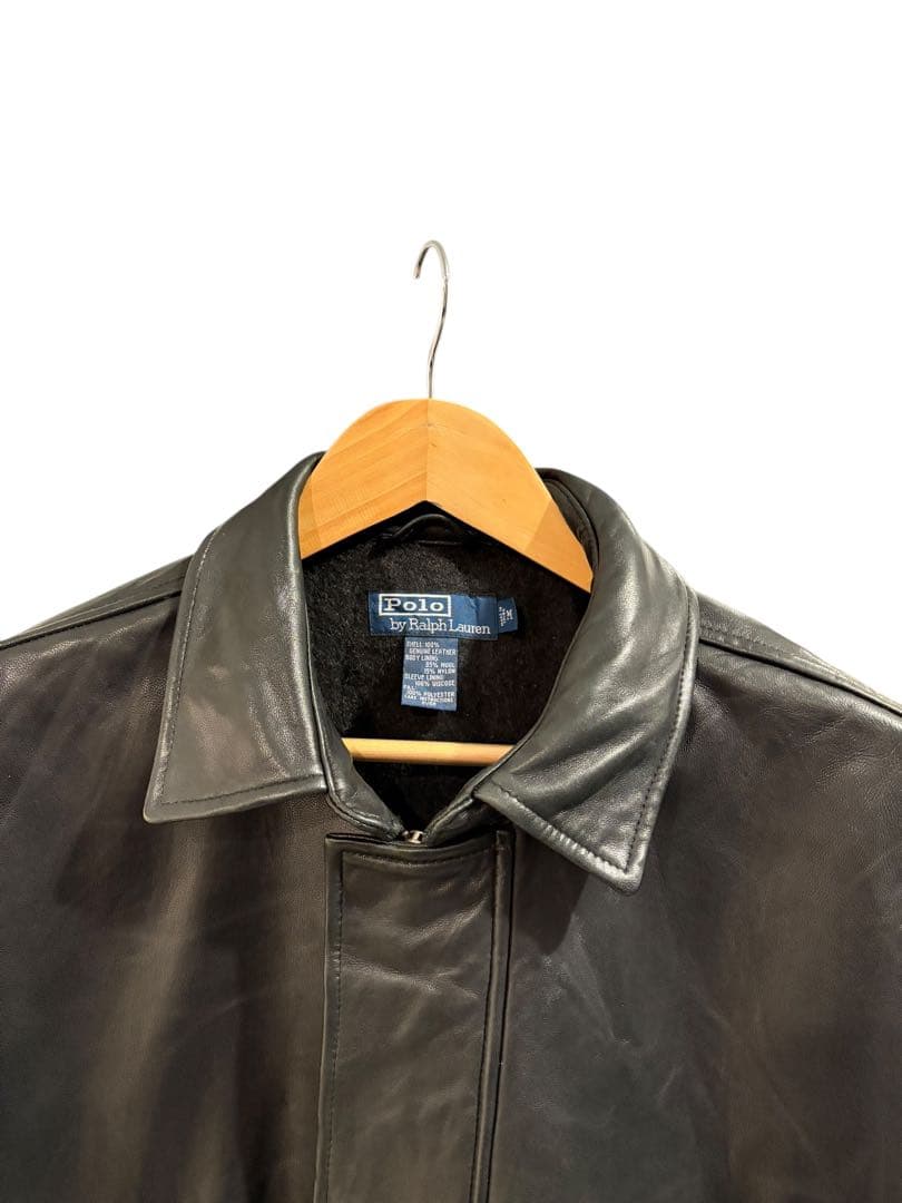 90s ラルフローレン カーコート レザージャケット Size M