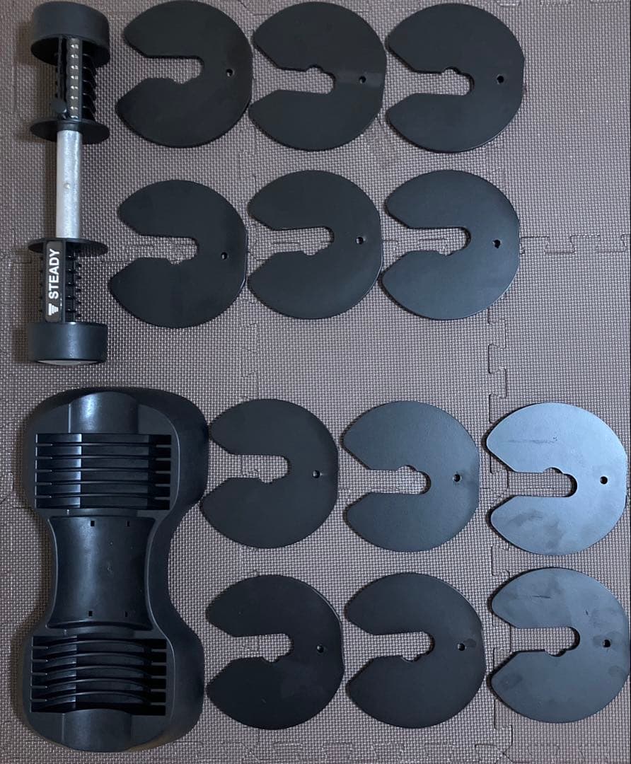 S*O様 【ほぼ新品】STEADY 7段階可変式ダンベル2〜20kg x1個②