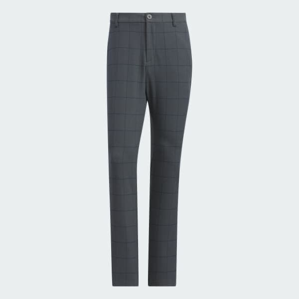 【新品】adidas ゴルフ ロングパンツ チェック柄 グレー 88