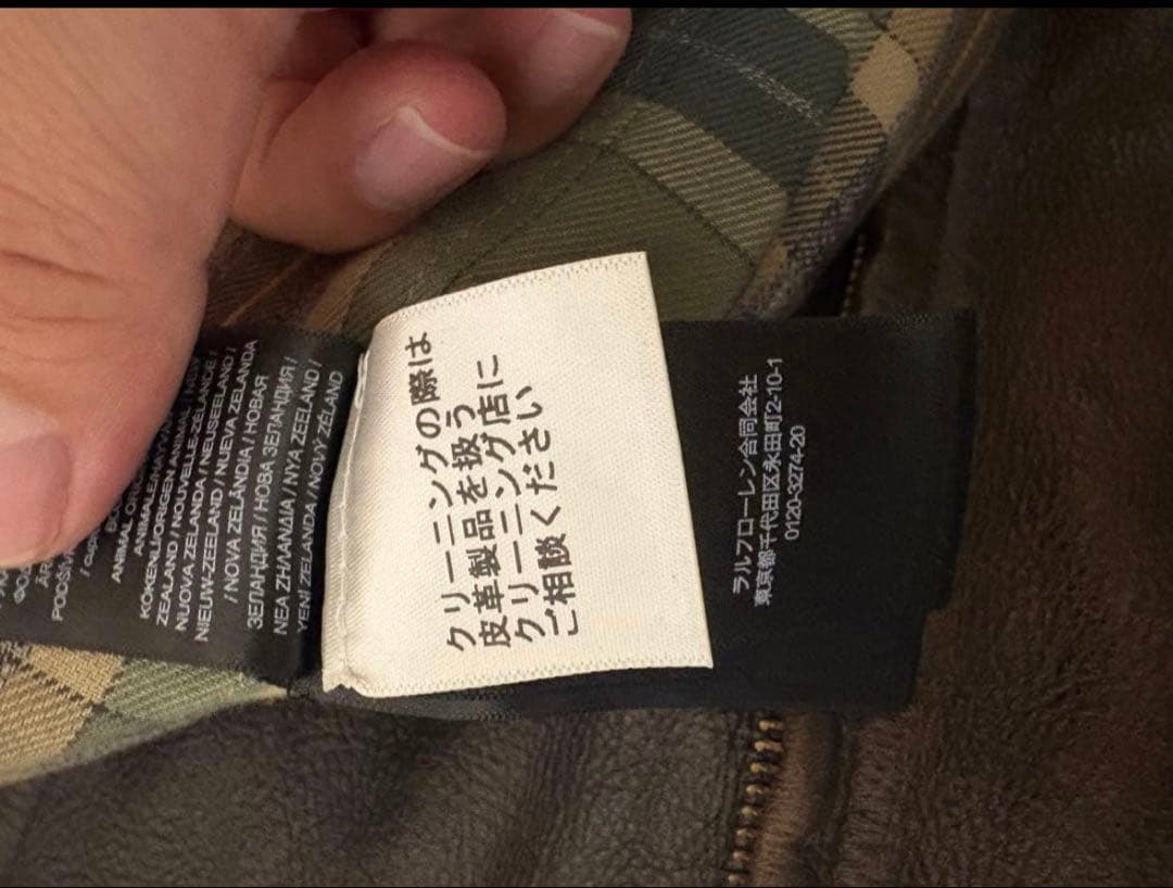 最終割！極美品！RRL レザーモトジャケット　ダブルライダースジャケット