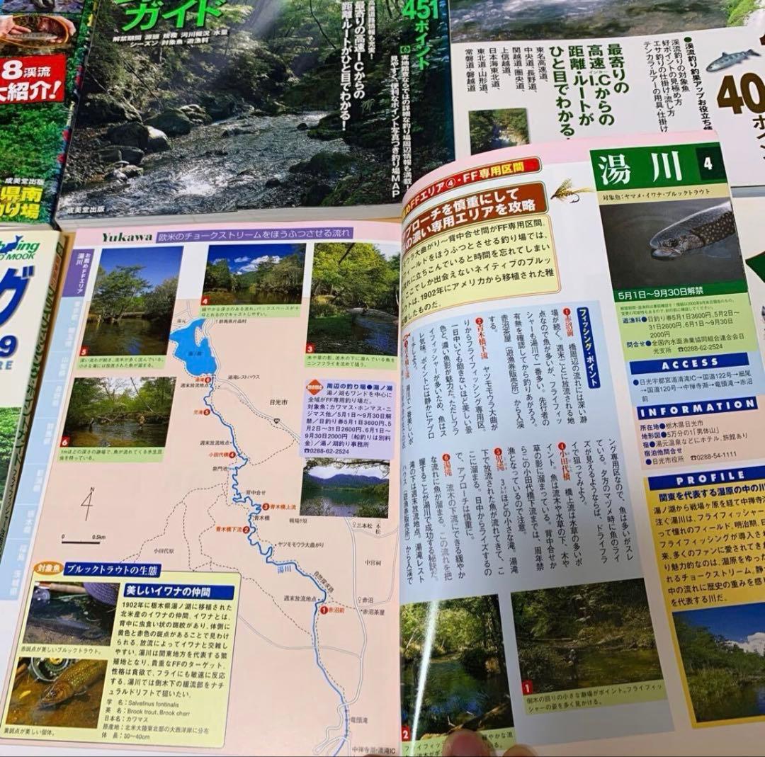 渓流釣りガイド・フライフィッシング関連本 12冊まとめ売り【関東・信州・中部】