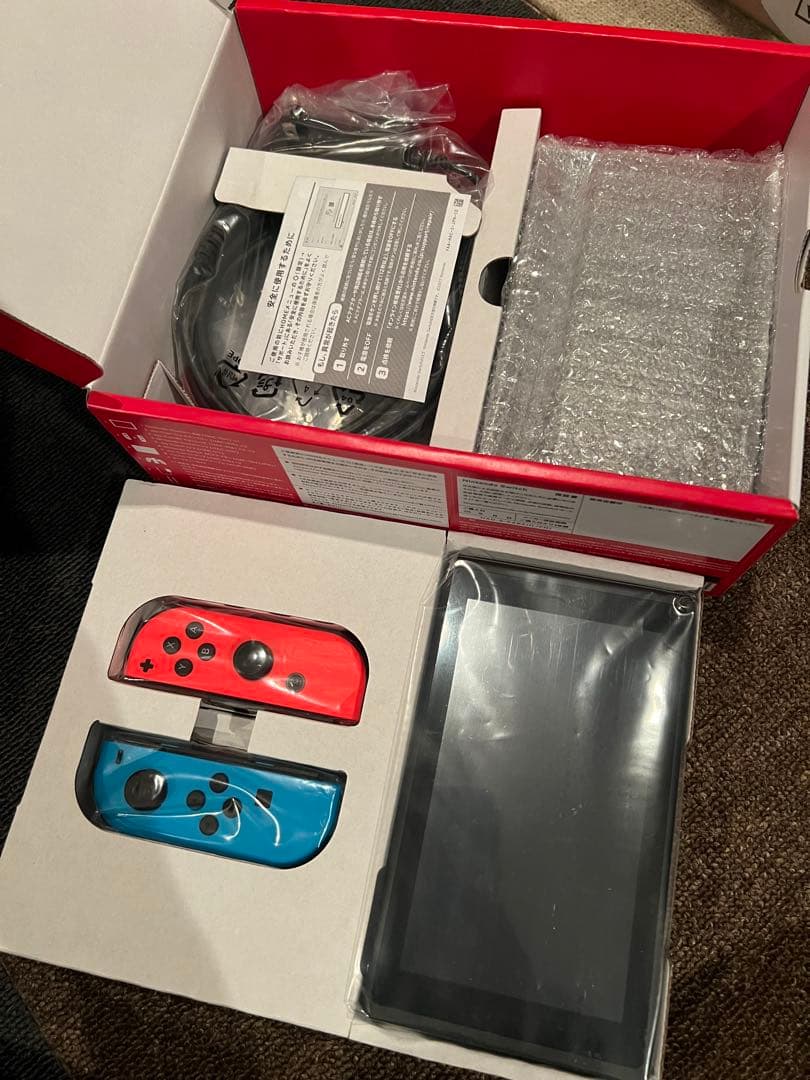 【新品未使用】Nintendo Switch 本体 赤/青