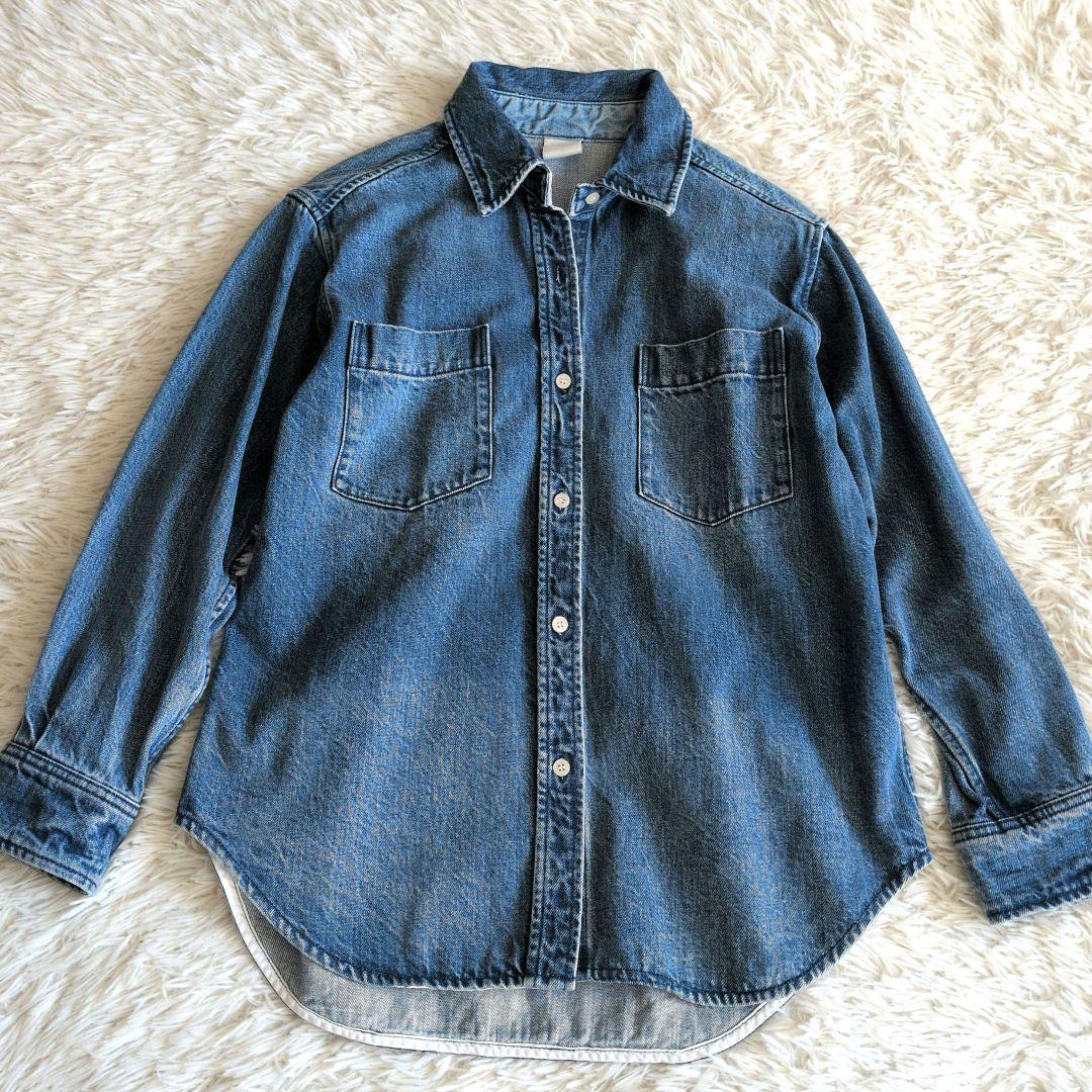 Spick & Span デニムシャツ　フリーサイズ インディゴブルー