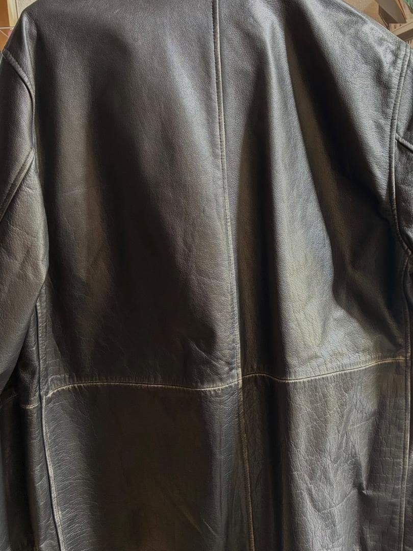MAISON SPECIAL バッファローレザードレスオーバーカーコート
