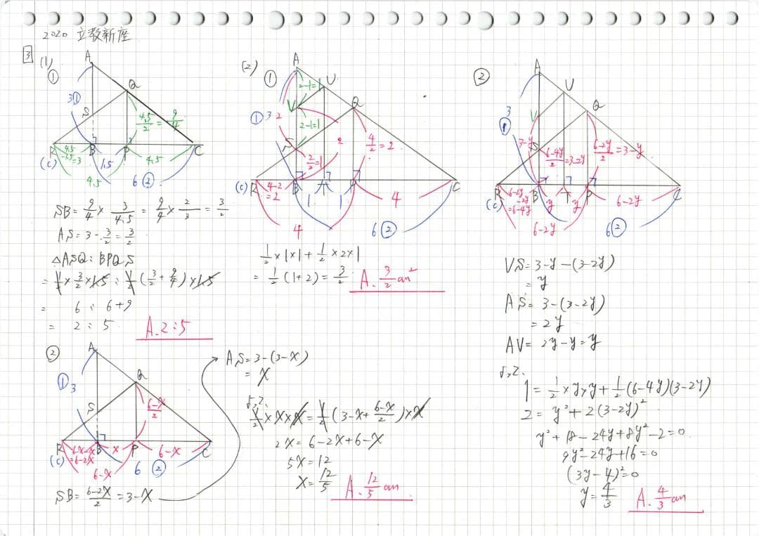 塾講師オリジナル数学解説 立教新座2015-24高校入試 2022-24は動画付