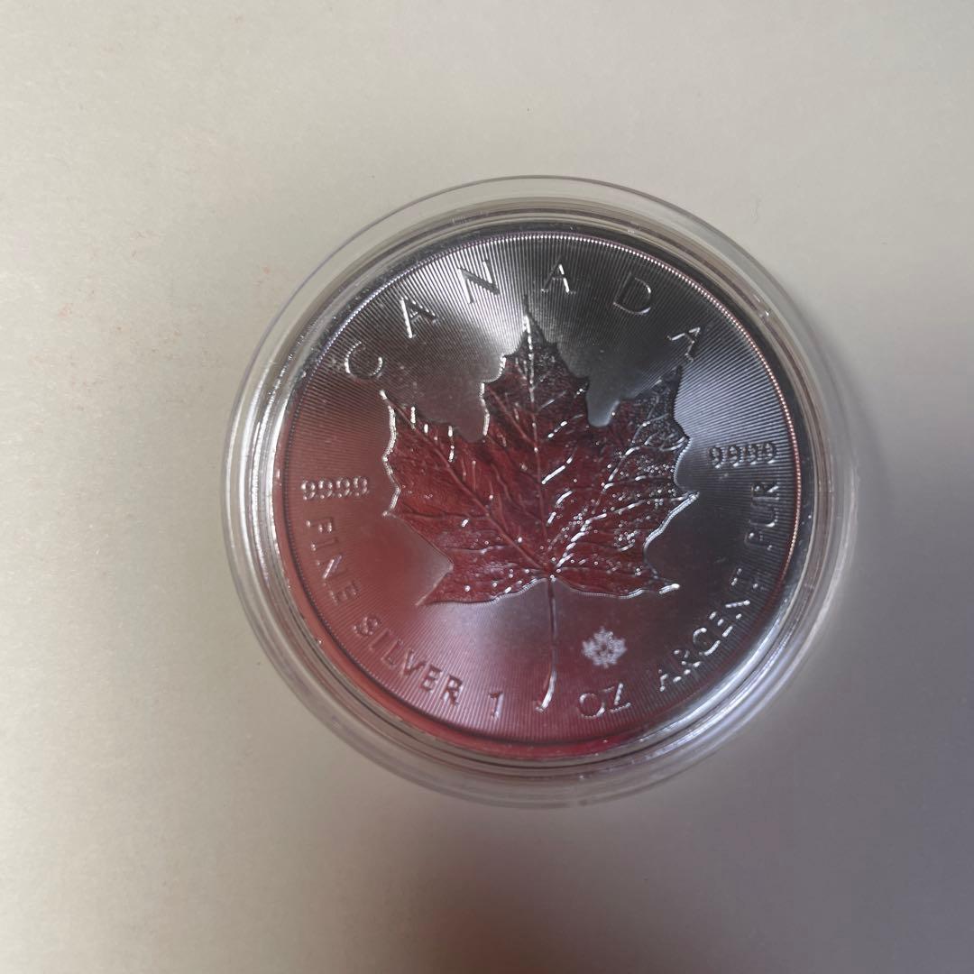 【最終値下げ】メイプルリーフ 銀貨　2020年 1オンス