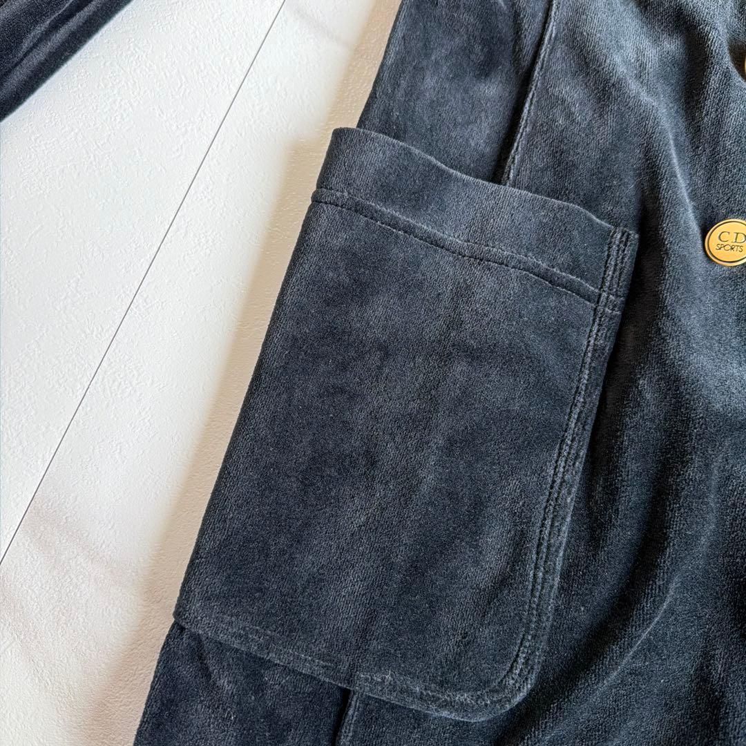 希少 美品 Christian Dior SPORTS ベロア ダブル コート
