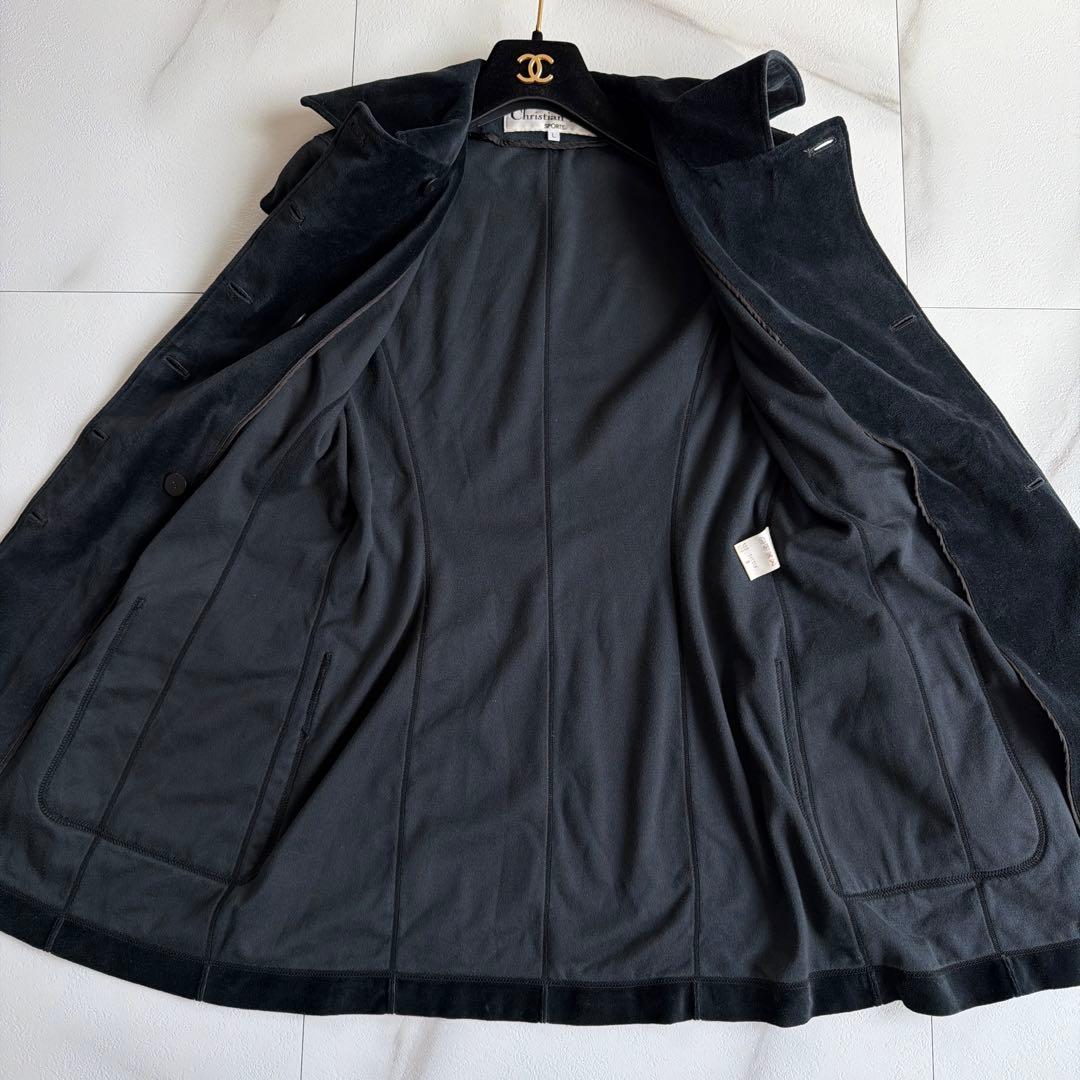 希少 美品 Christian Dior SPORTS ベロア ダブル コート