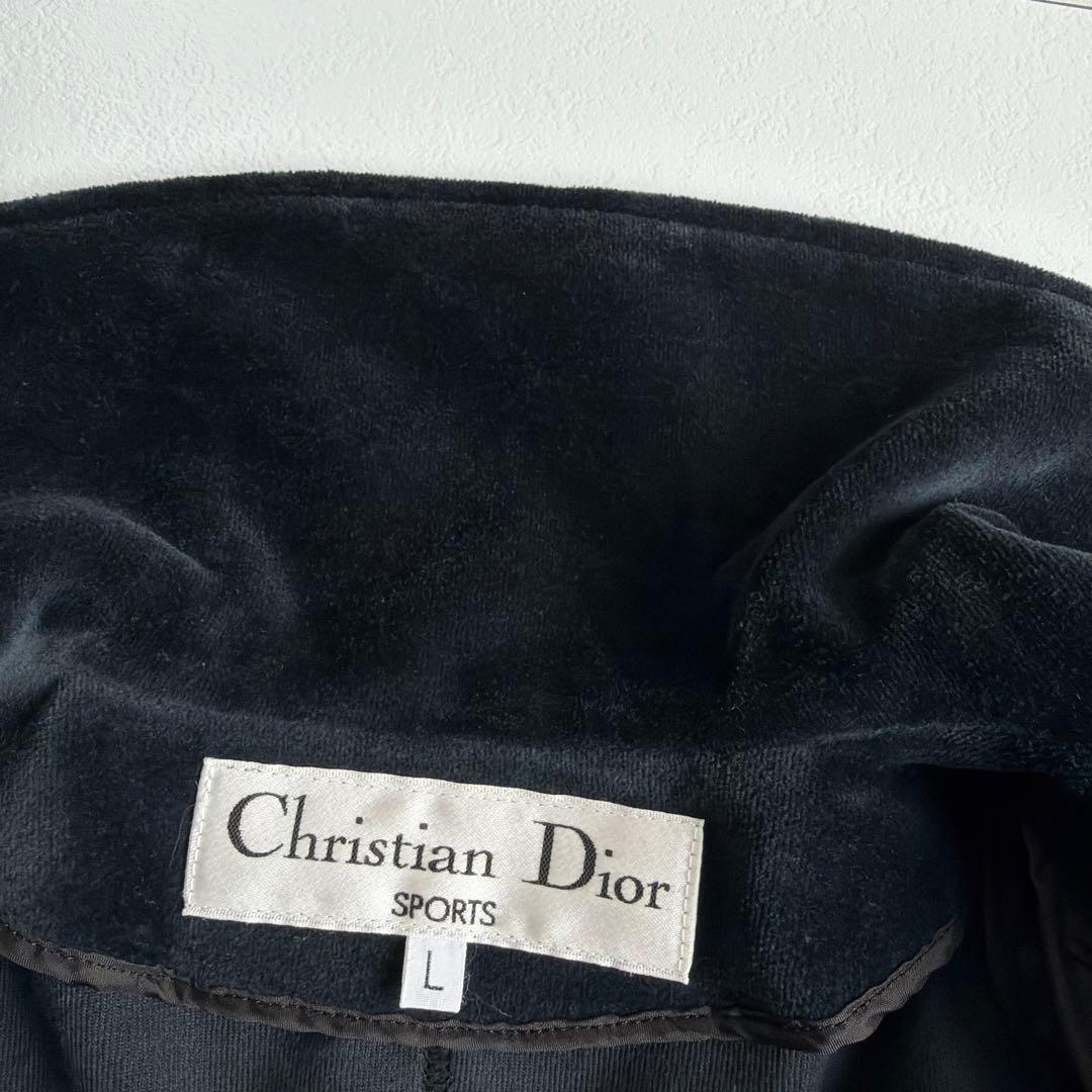 希少 美品 Christian Dior SPORTS ベロア ダブル コート