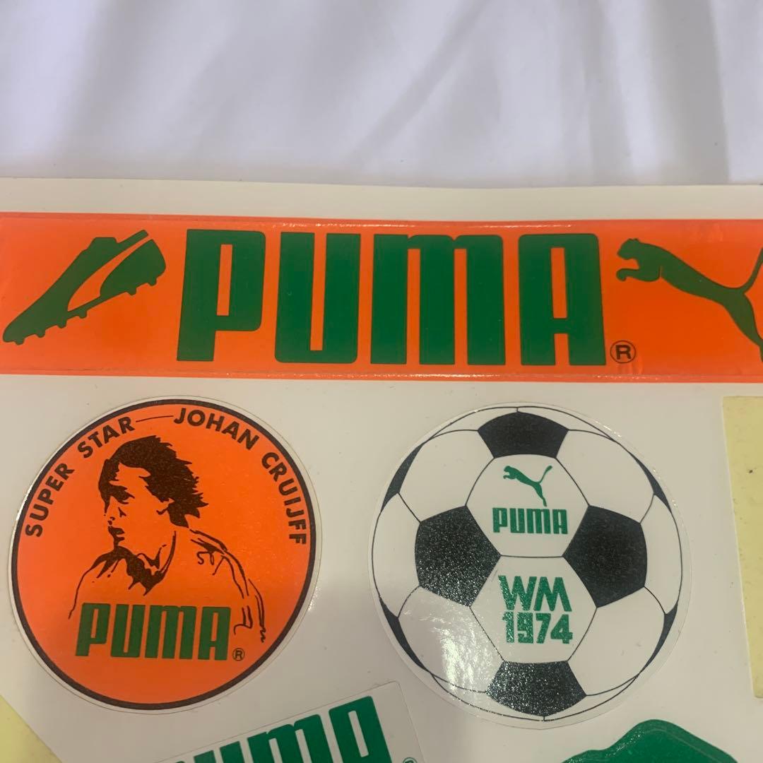 PUMA1974サッカーワールドカップ.ステッカー.ヨハンクライフWM1974