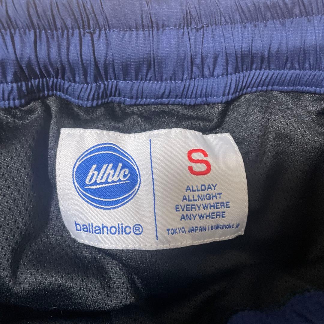 ballaholicnylon pants サイズS ネイビーにパープルライン