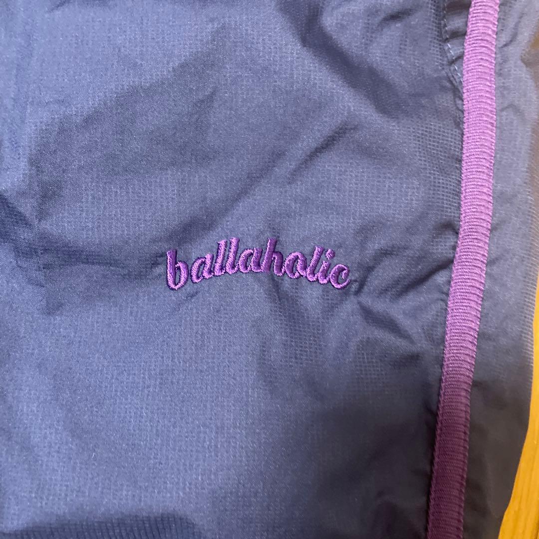 ballaholicnylon pants サイズS ネイビーにパープルライン