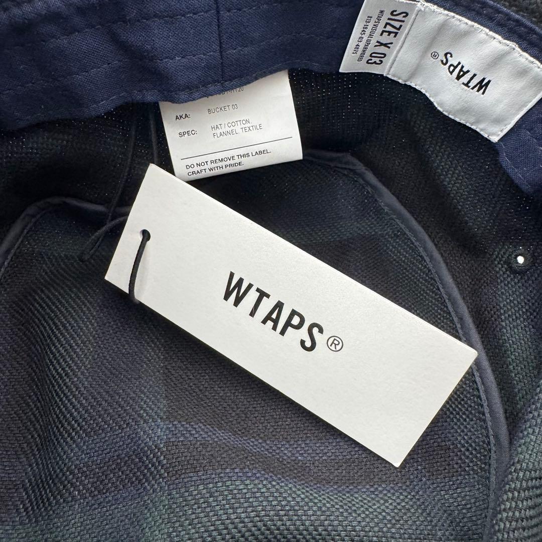 新品 WTAPS コットンフランネル バケット ハット　X03