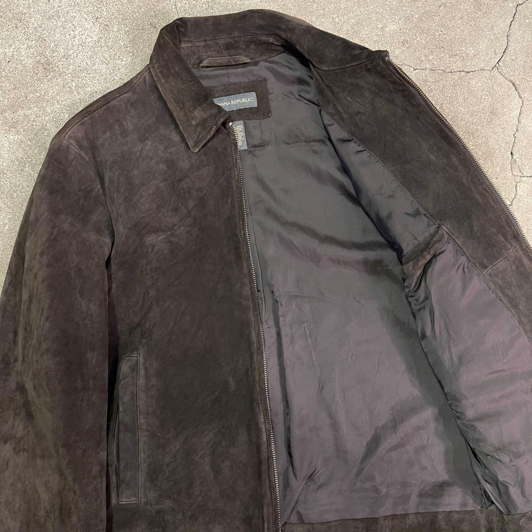 BANANA REPUBLIC スエードジャケット ダークブラウン M