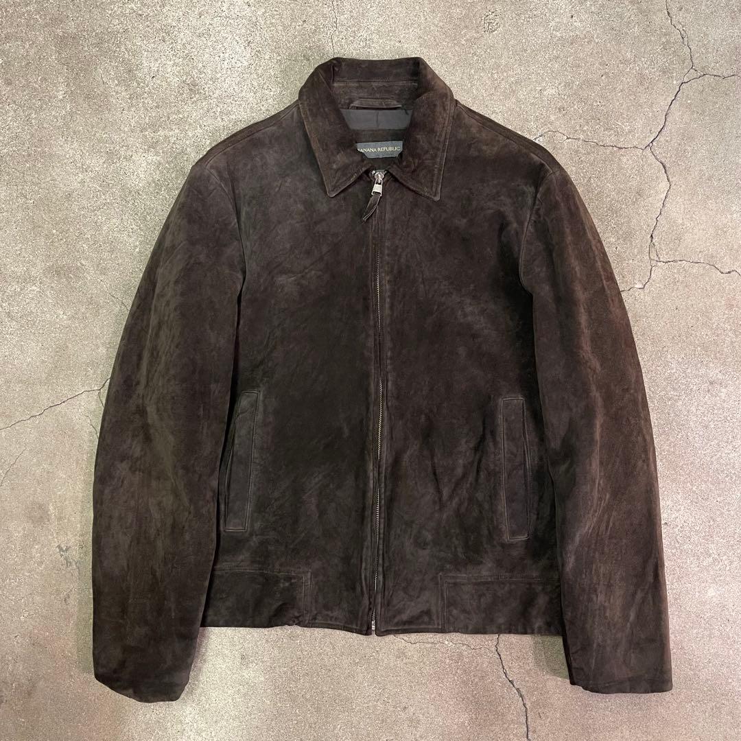 BANANA REPUBLIC スエードジャケット ダークブラウン M