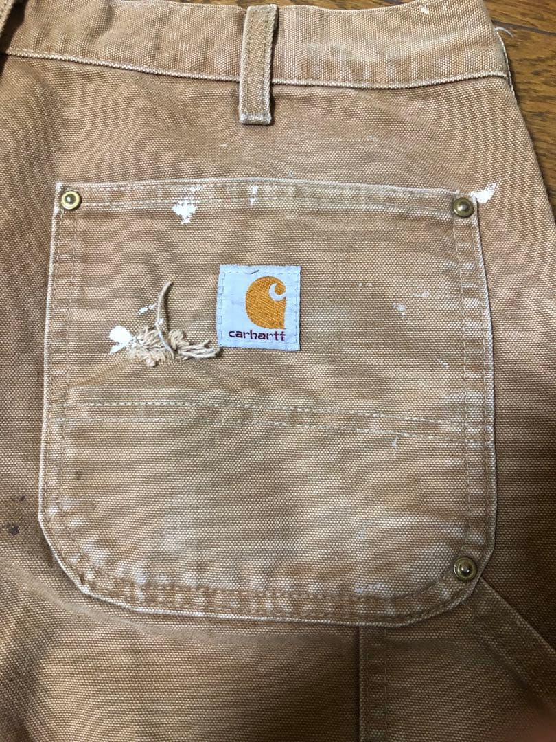 Carharttカーハート ダブルニー ブラウン usa製 34×30